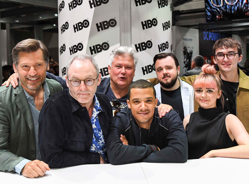 Nikolaj Coster-Waldau, Jacob Anderson, John Bradley, Maisie Williams, Isaac Hempstead, Game of Thrones, Comic-Con 2019